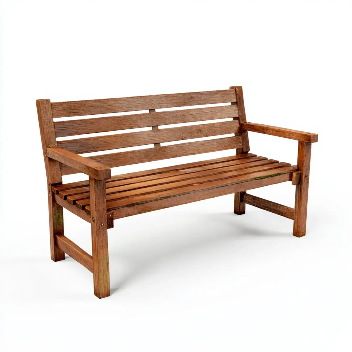 Ławka ogrodowa 2-fotelik Brązowy 120 x 65 x 85 cm litego drewna prostokątne