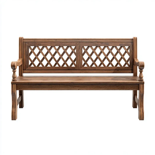 Ławka ogrodowa 3-fotelik Brązowy 150 x 60 x 95 cm lite teak z drewna prostokątne