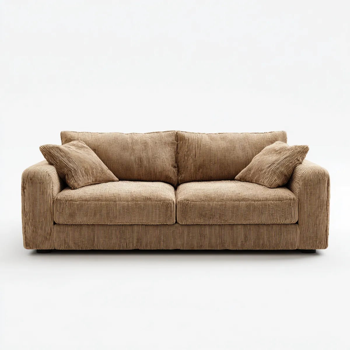 Sofa, 2-fotelowa sofa Beżżowa 178 x 88 x 84 cm z pokrywą z poliestru