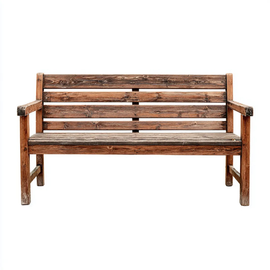 Ławka ogrodowa z podłokietnikami brązowy szary 120 x 60 x 85 cm sosna lita prostokątna